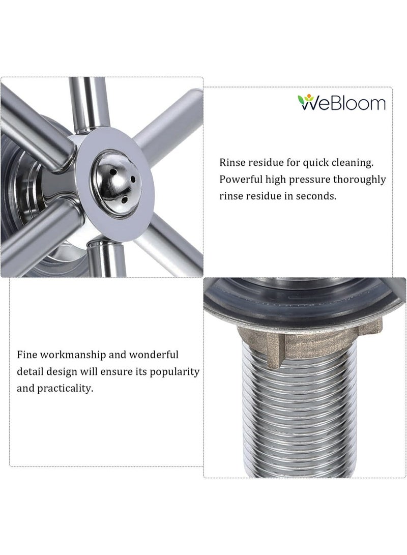 WeBloom SUS304 Automatic Cup Rinser Head-Cup Washer Cleaner Faucet Head For Hotel Cafe Restaurant Kitchen Sink Accessories - Image 5